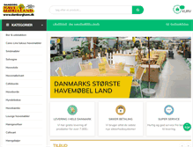 Tablet Screenshot of damborghave.dk